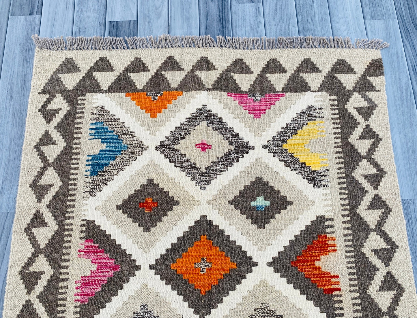 Handmade Afghan Chobi Kilim Rug 149 CM x 99 CM ( SS # 13 ).