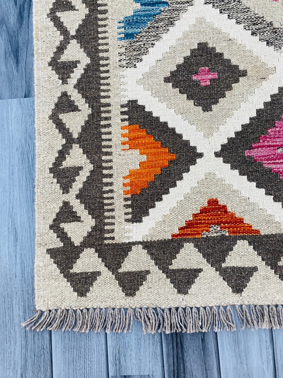 Handmade Afghan Chobi Kilim Rug 149 CM x 99 CM ( SS # 13 ).