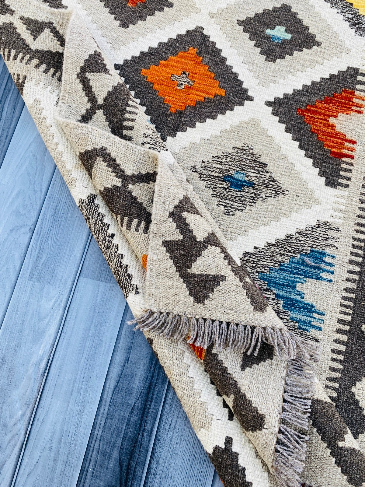 Handmade Afghan Chobi Kilim Rug 149 CM x 99 CM ( SS # 13 ).