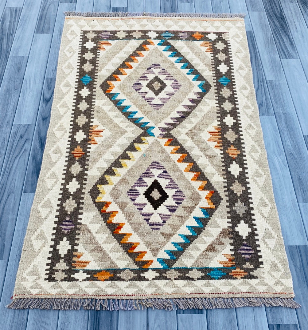 Handmade Afghan Chobi Kilim Rug 149 CM x 96 CM ( SS # 05 ).