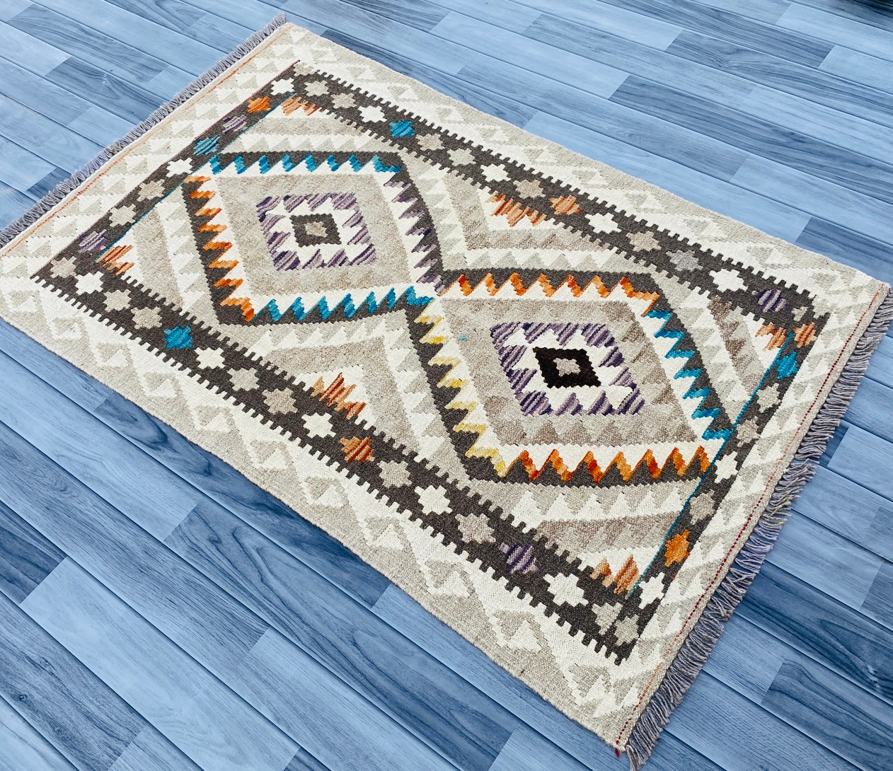 Handmade Afghan Chobi Kilim Rug 149 CM x 96 CM ( SS # 05 ).