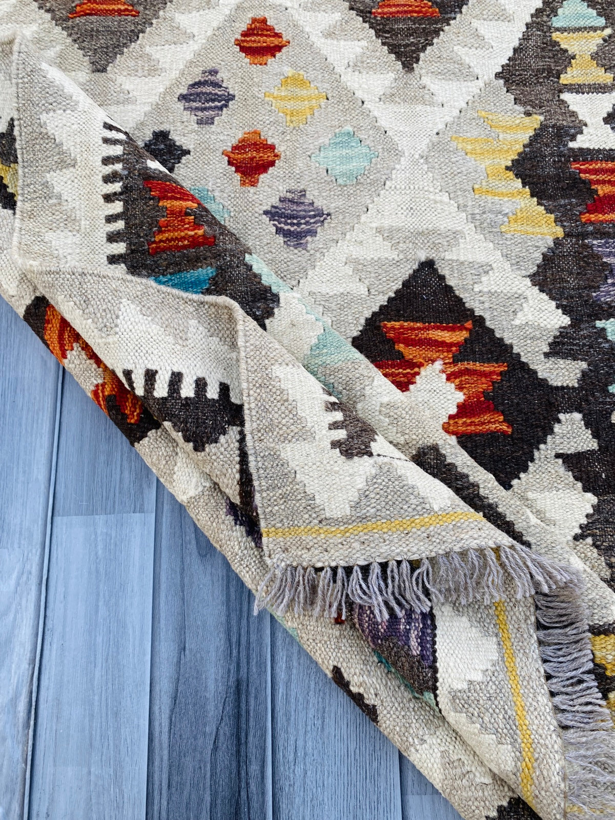 Handmade Afghan Chobi Kilim Rug 166 CM x 101 CM ( SS # 12 ).