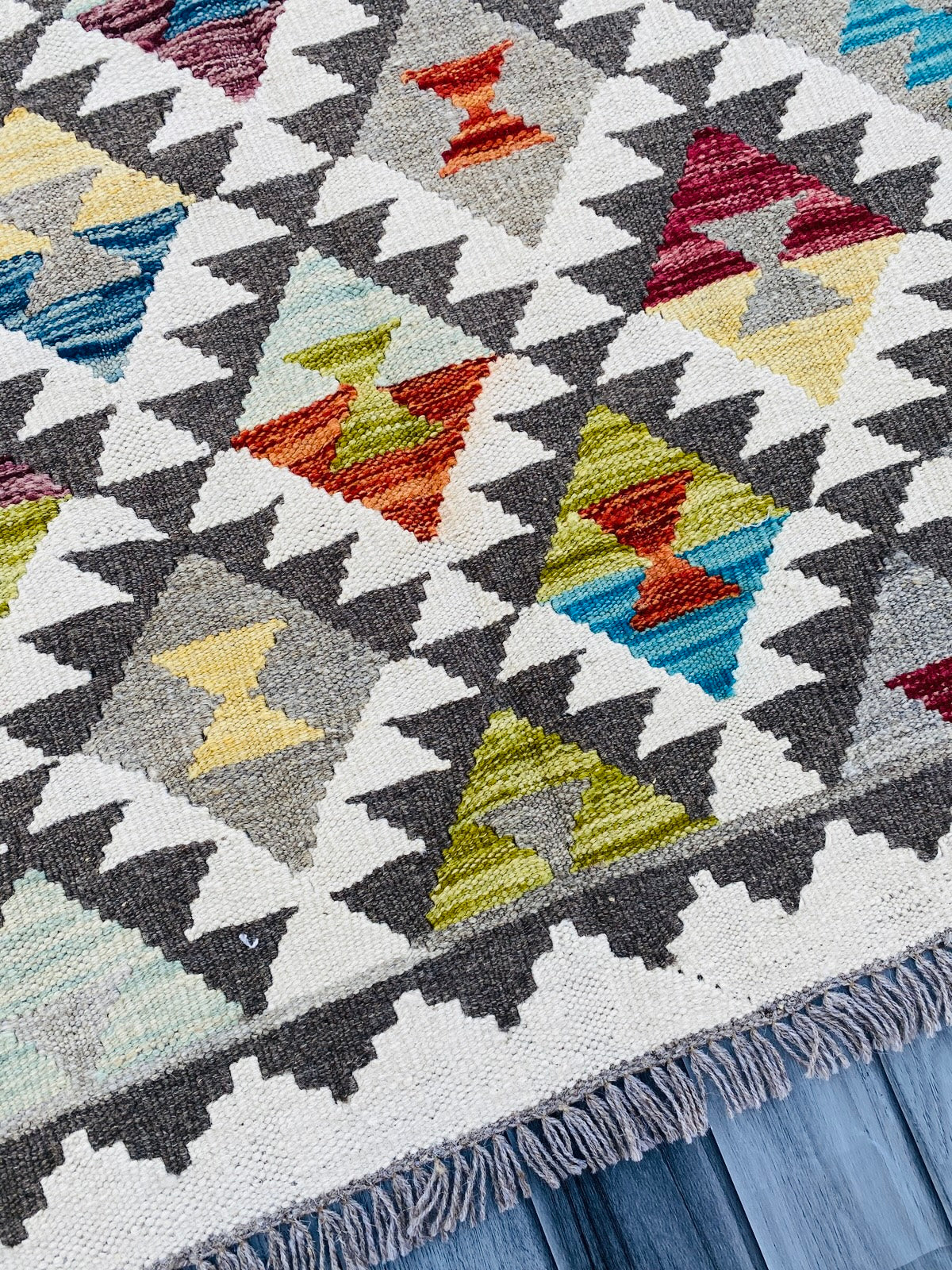 Handmade Afghan Chobi Kilim Rug 144 CM x 99 CM ( SS # 14 ).