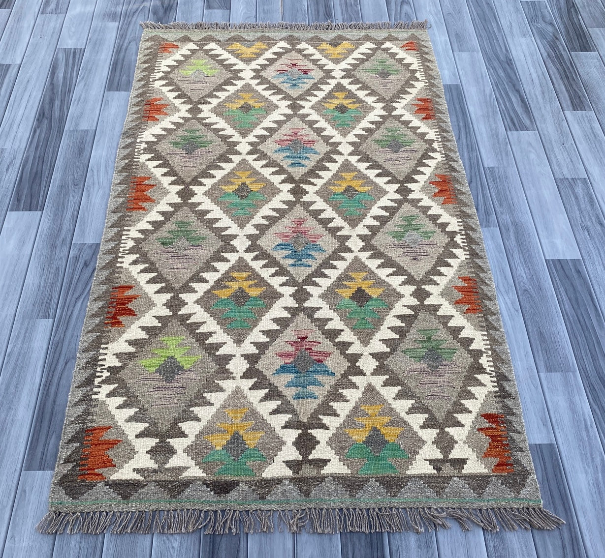 Handmade Afghan Chobi Kilim Rug 163 CM x 100 CM ( SS # 10 ).