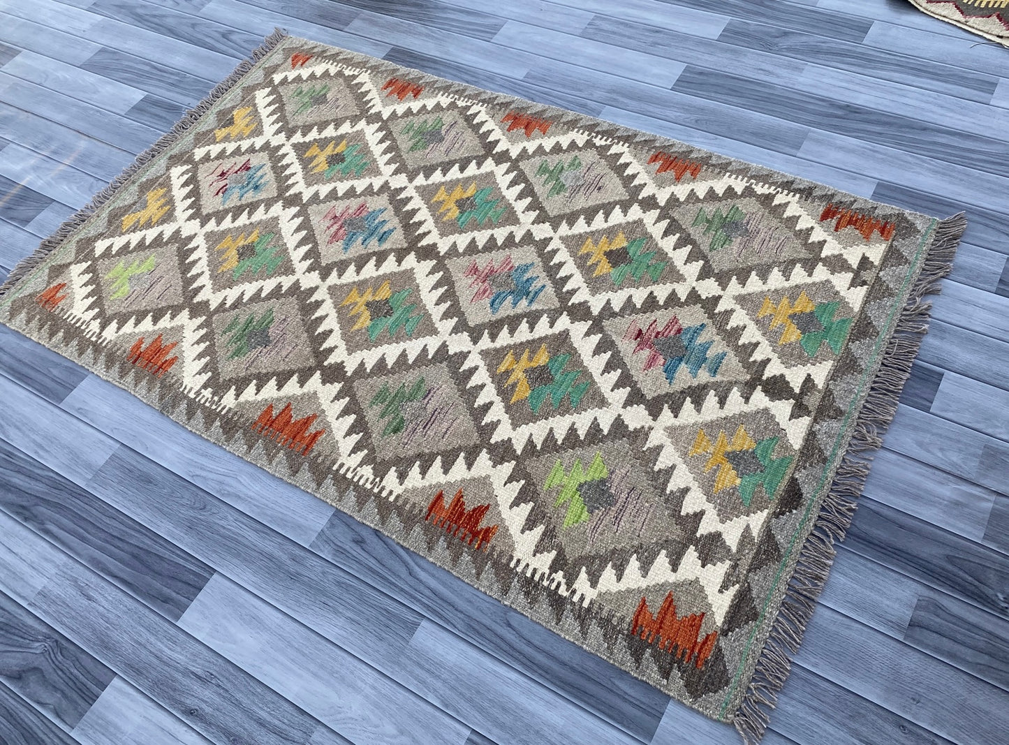 Handmade Afghan Chobi Kilim Rug 163 CM x 100 CM ( SS # 10 ).