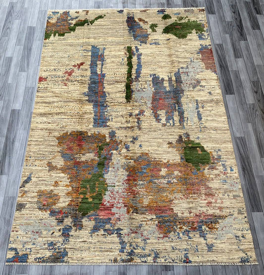 Hand Knotted Modern Wool Rug | 291 CM x 194 CM KS#299