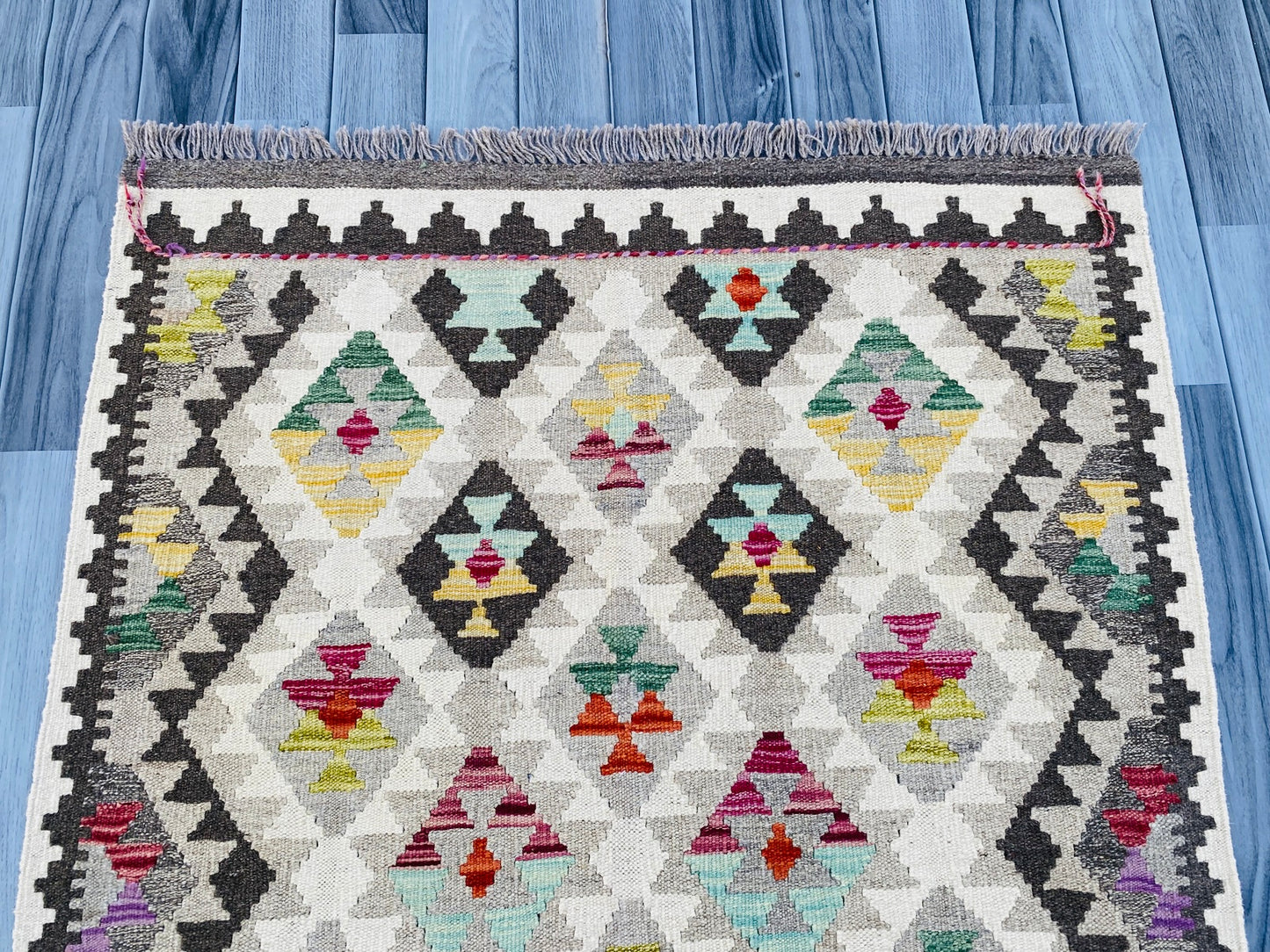 Handmade Afghan Chobi Kilim Rug 152 CM x 102 CM ( SS # 06 ).