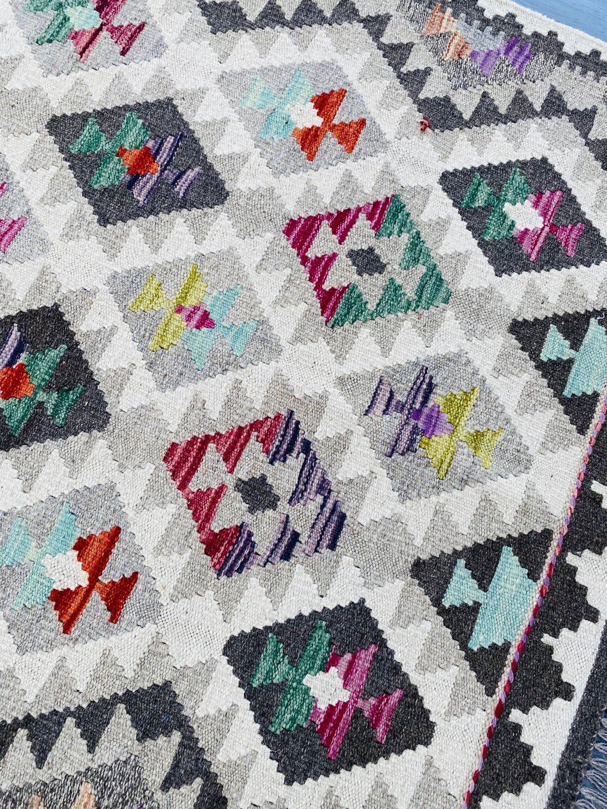 Handmade Afghan Chobi Kilim Rug 152 CM x 102 CM ( SS # 06 ).
