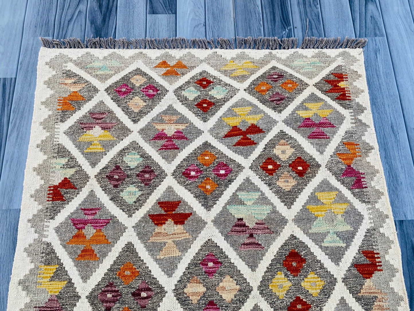 Handmade Afghan Chobi Kilim Rug 157 CM x 102 CM ( SS # 07 ).