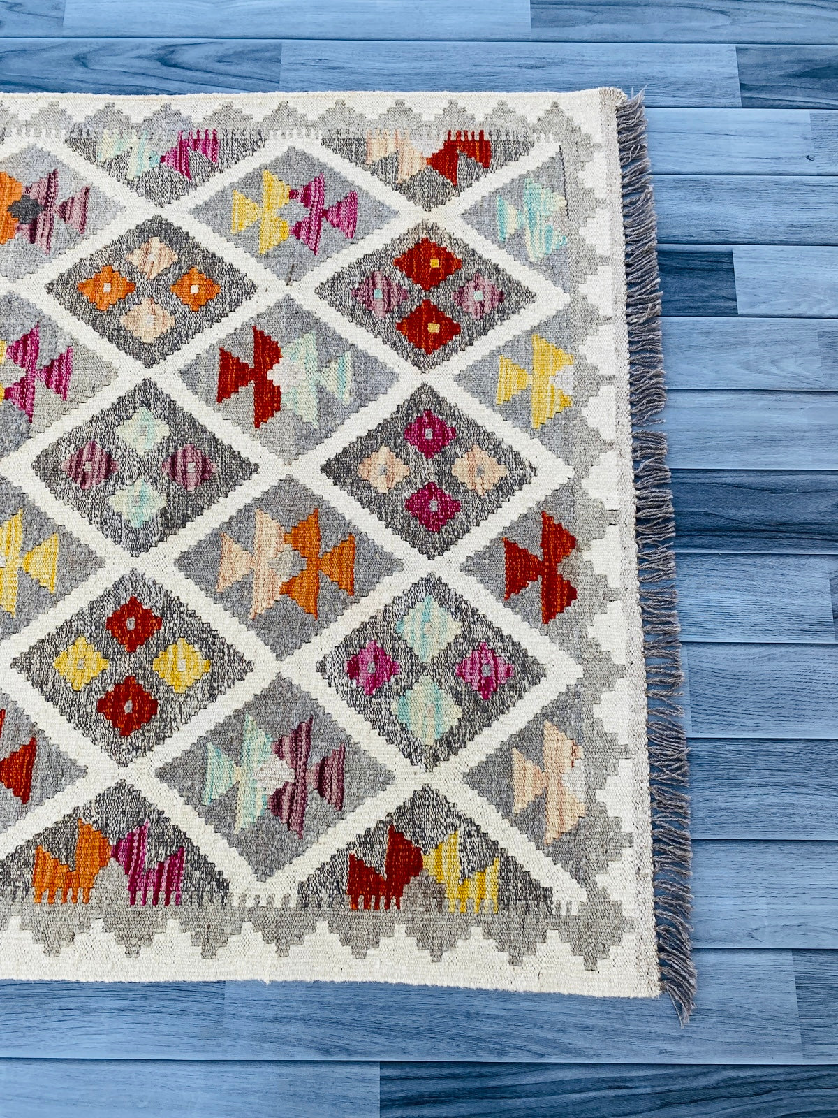 Handmade Afghan Chobi Kilim Rug 157 CM x 102 CM ( SS # 07 ).
