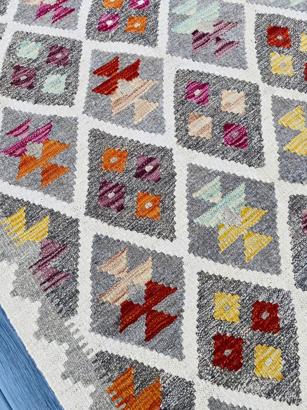 Handmade Afghan Chobi Kilim Rug 157 CM x 102 CM ( SS # 07 ).