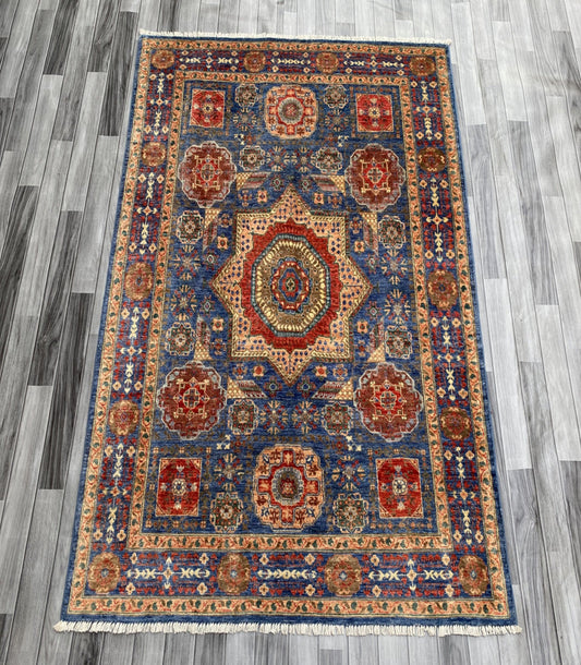 Hand Knotted Chobi Wool Rug | 199 CM x 149 CM SK#350