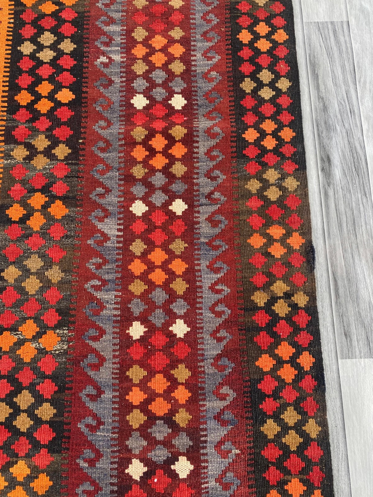 Handmade Afghan Traditional Old Kilim Rug 292 CM x 200 CM ( SS# 122 )