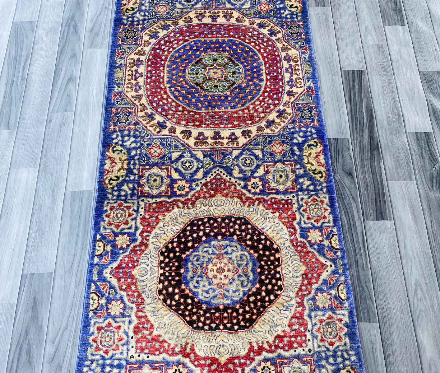Handmade Afghan Chobi Hallway Runner Rug 296 CM x 78 CM ( SS#33 )
