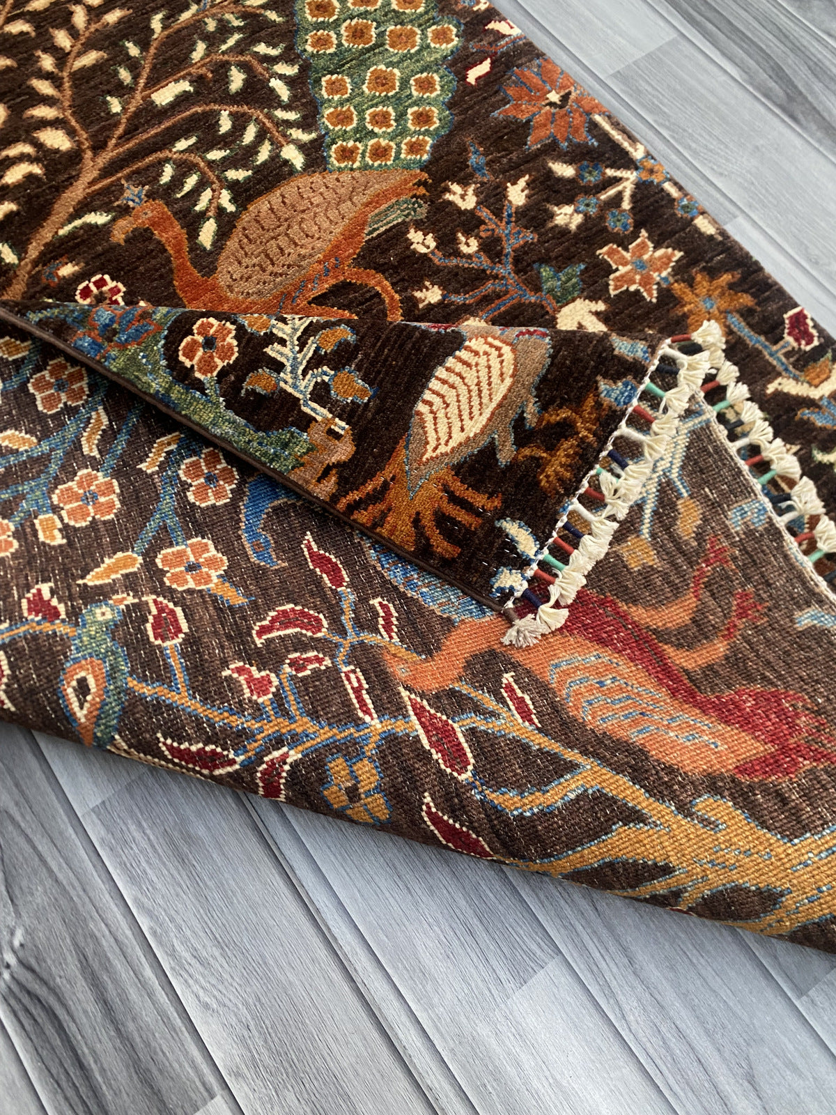 Handmade Chobi Pictorial Wool Rug 157 CM x 104 CM ( SK#1365 )