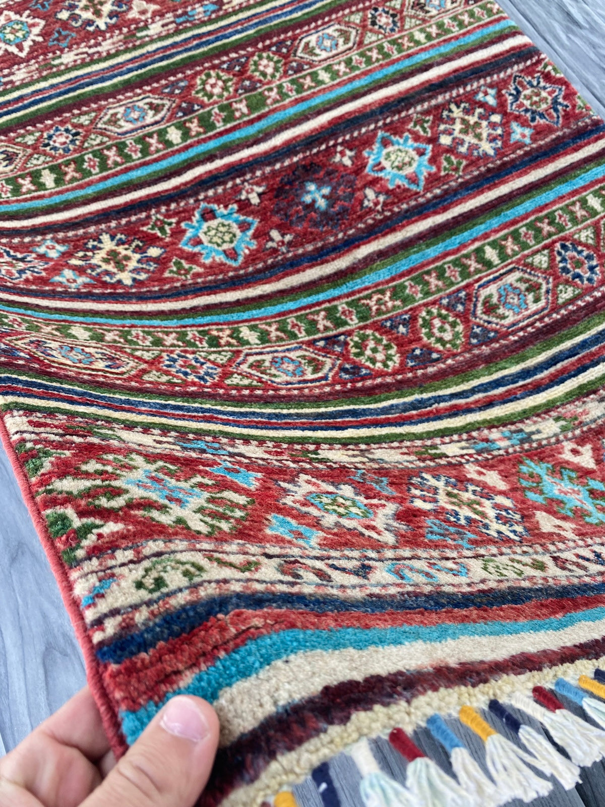Handmade Fine Quality Chobi Wool Rug ( 128 CM x 85 CM ) SS#61
