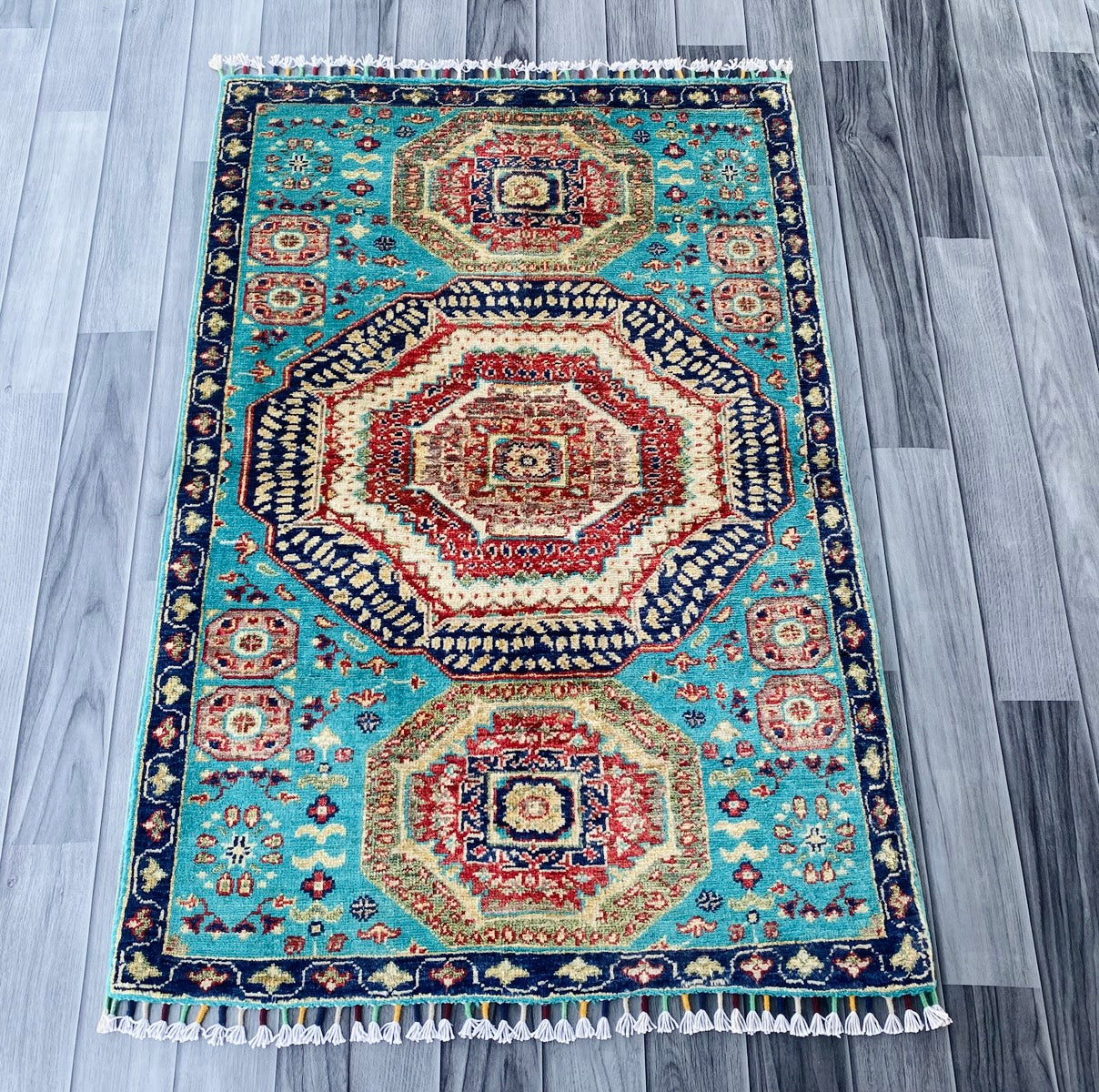 Handmade Fine Quality Chobi Wool Rug  ( 120 CM x 80 CM ) SS#71