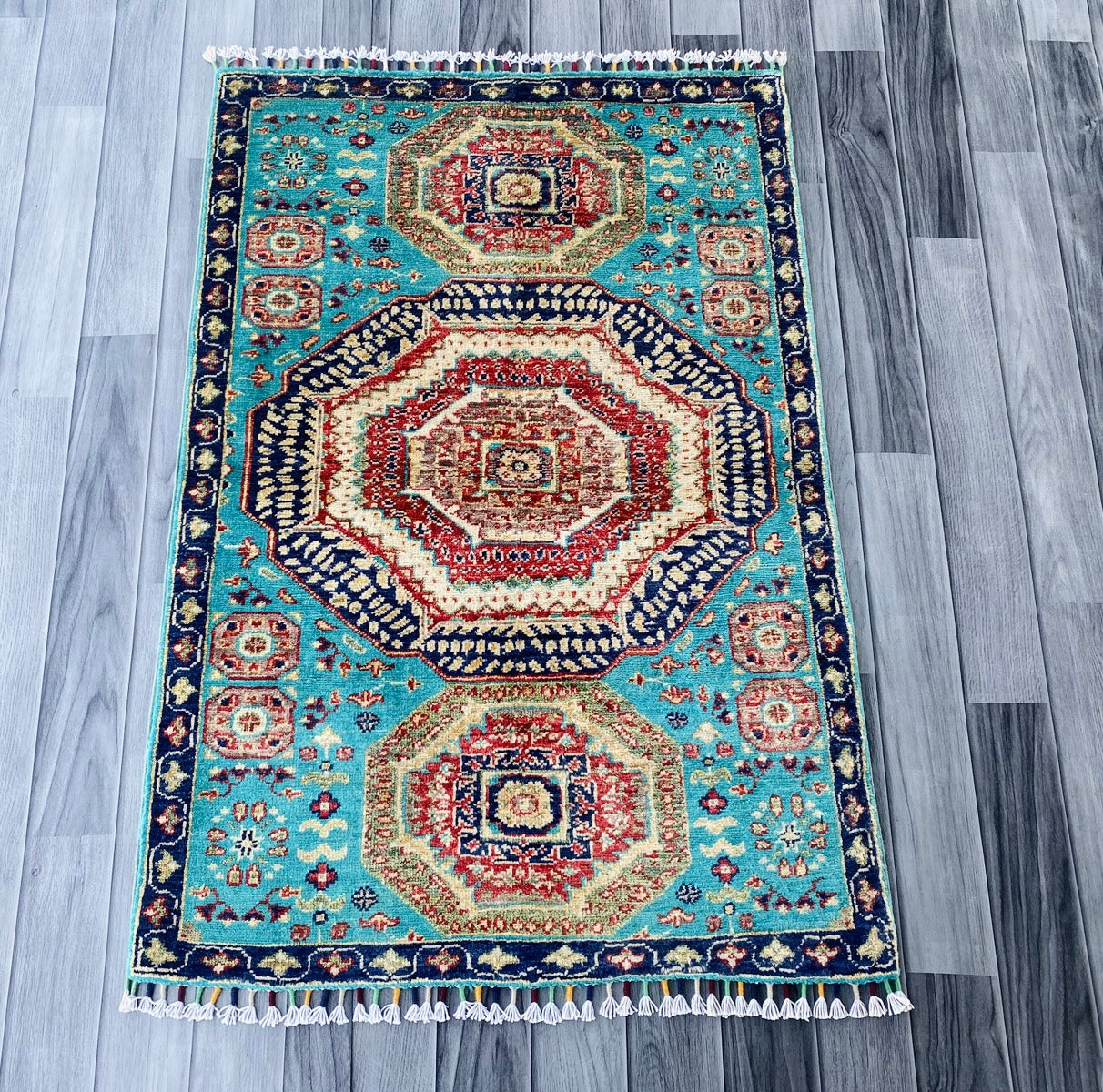 Handmade Fine Quality Chobi Wool Rug  ( 120 CM x 80 CM ) SS#71