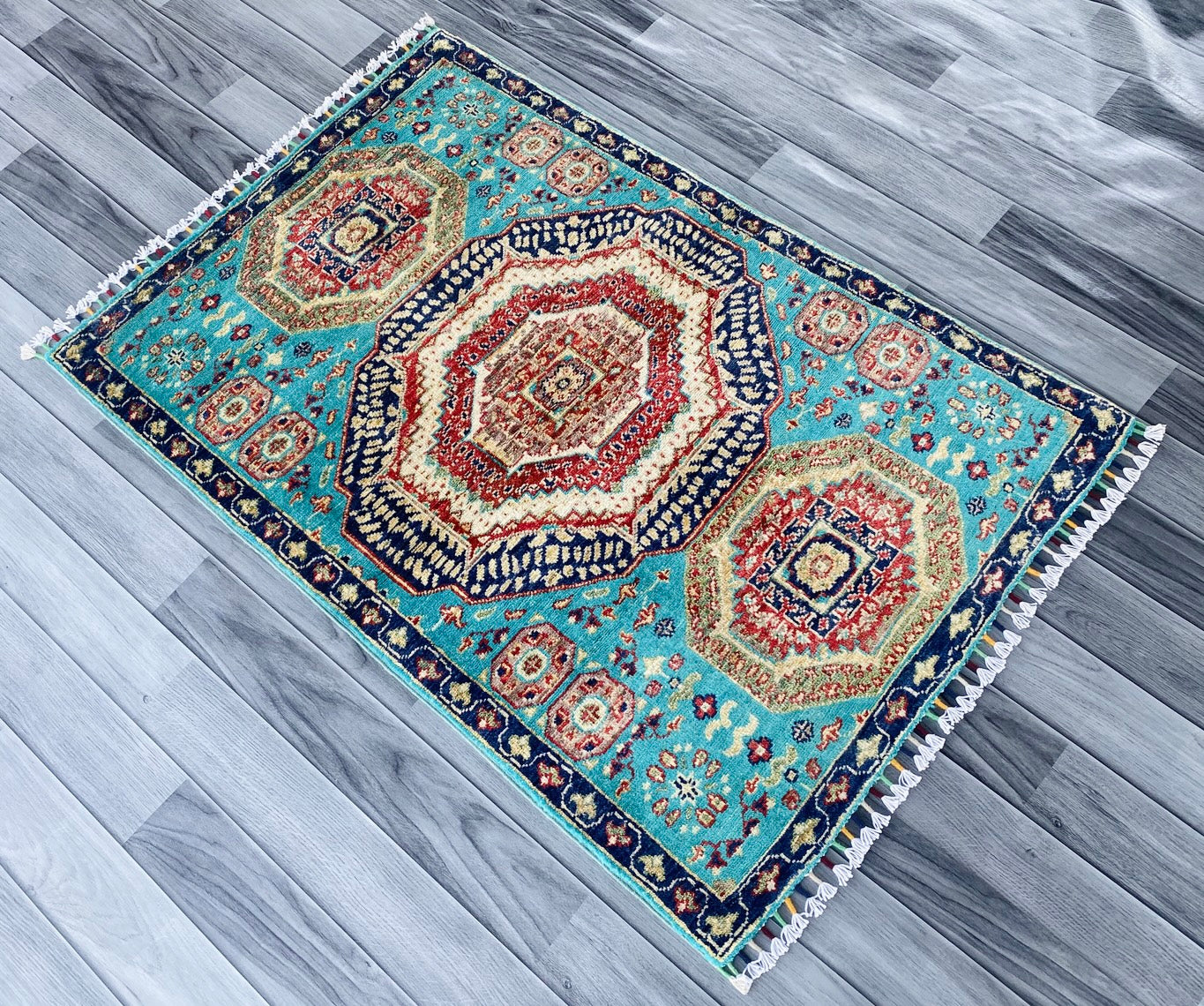 Handmade Fine Quality Chobi Wool Rug  ( 120 CM x 80 CM ) SS#71