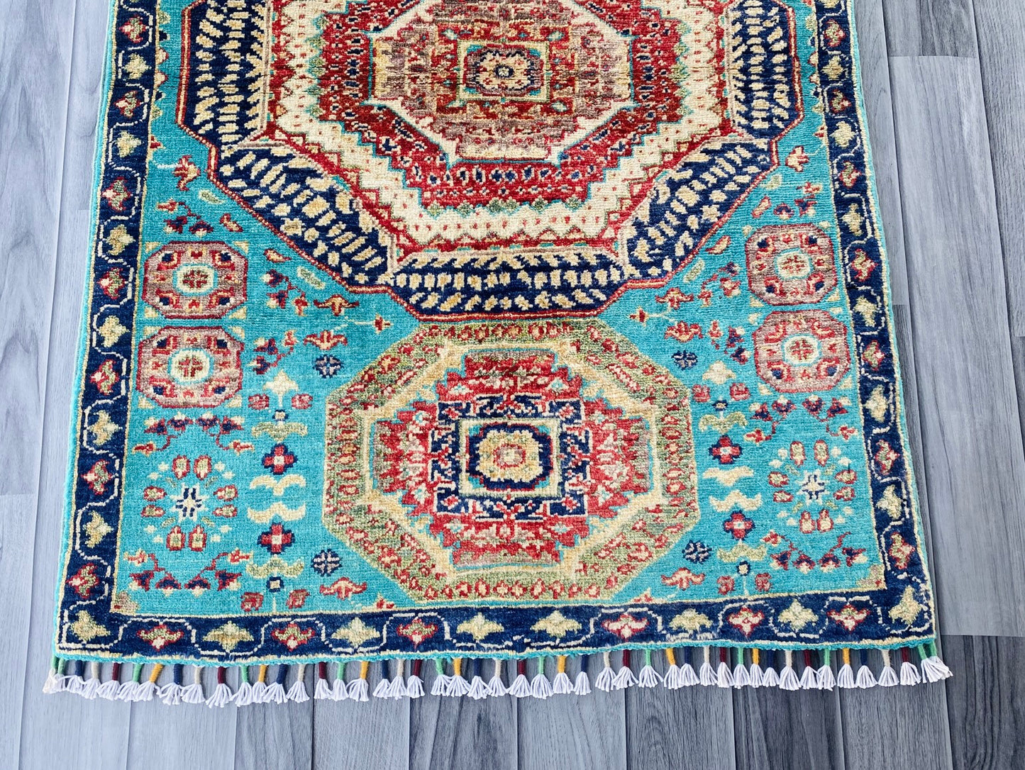 Handmade Fine Quality Chobi Wool Rug  ( 120 CM x 80 CM ) SS#71