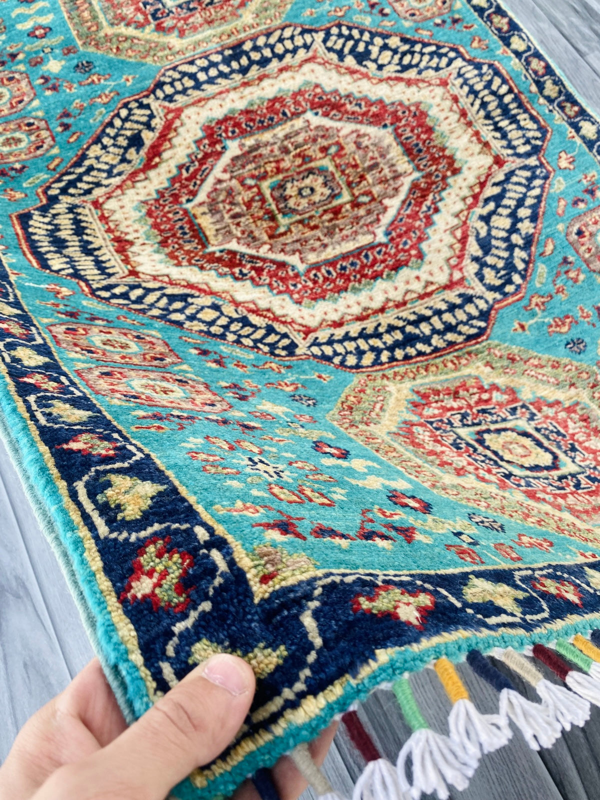 Handmade Fine Quality Chobi Wool Rug  ( 120 CM x 80 CM ) SS#71