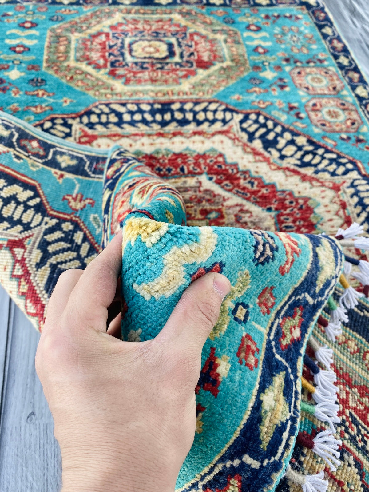 Handmade Fine Quality Chobi Wool Rug  ( 120 CM x 80 CM ) SS#71