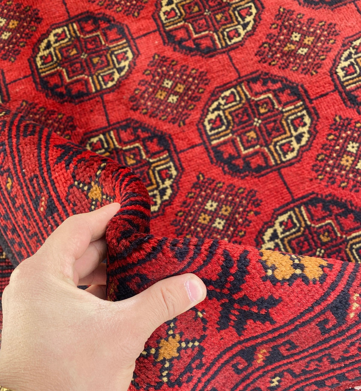 Handmade Afghan Traditional Wool Rug 200CM x 145CM (SS#30)