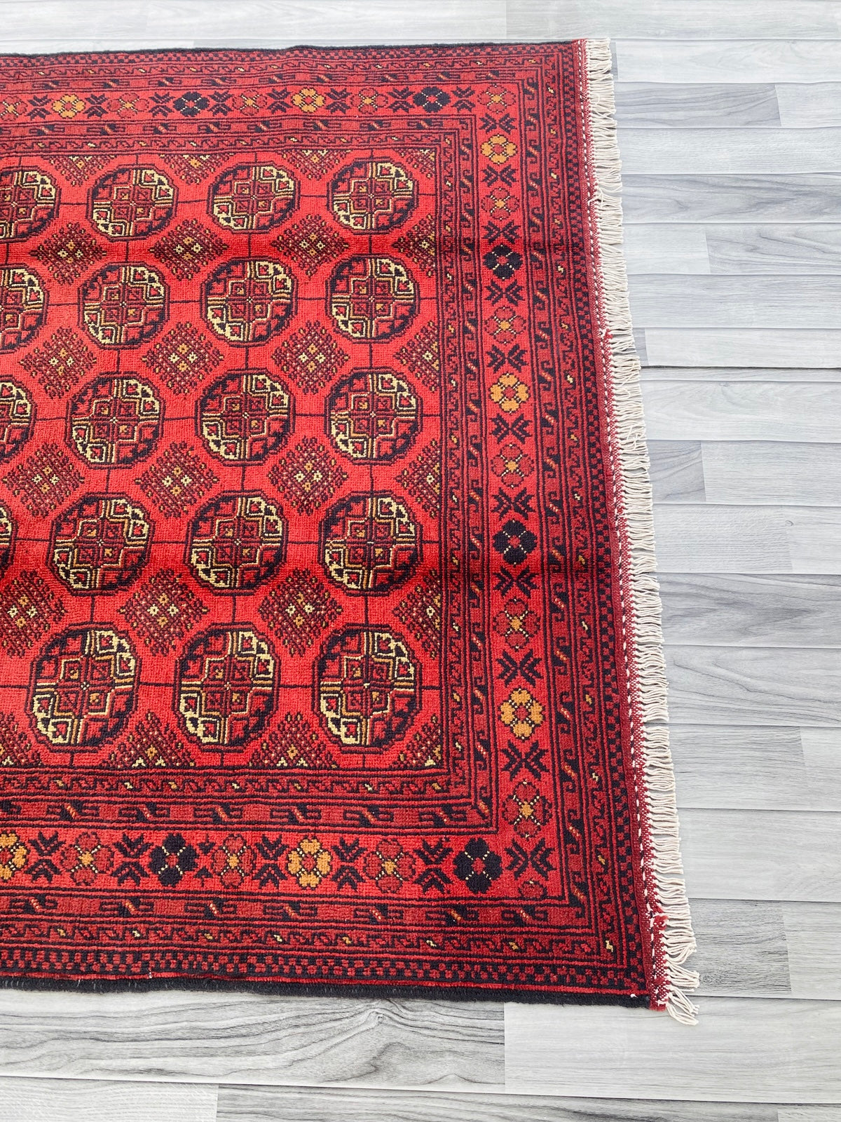 Handmade Afghan Traditional Wool Rug 200CM x 145CM (SS#30)