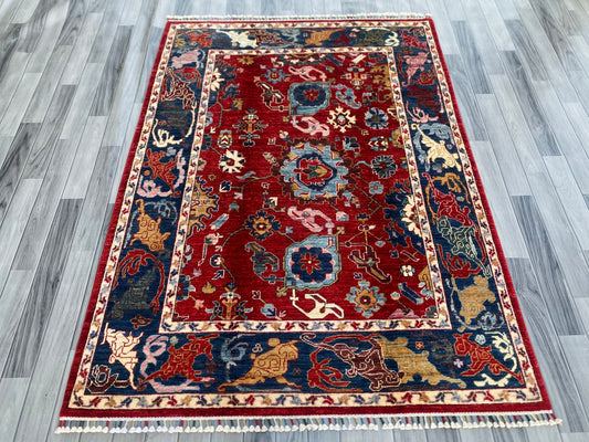 Hand Knotted Chobi Wool Rug | 204 CM x 149 CM SK#1379