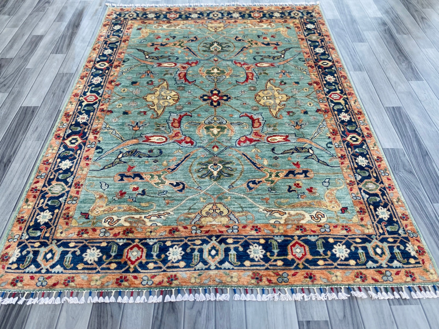 Hand Knotted Chobi Wool Rug | 201 CM x 149 CM SK#1378