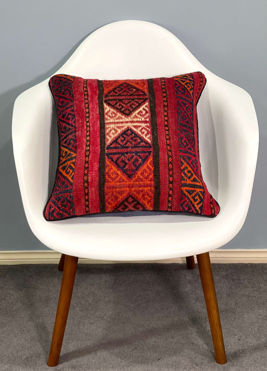 Traditional Afghan Cushion 45 cm x 45 cm (Traditional) AF#132
