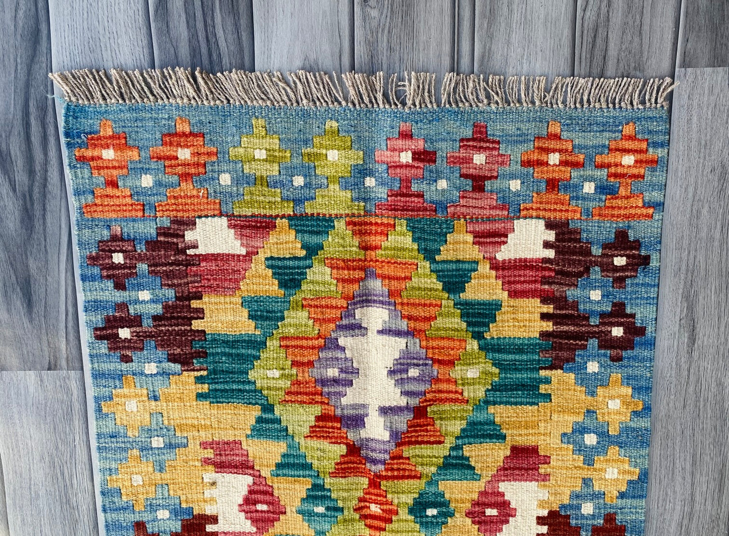 Handmade Afghan Chobi Kilim Rug 90 CM x 60 CM ( SS # 26 ).