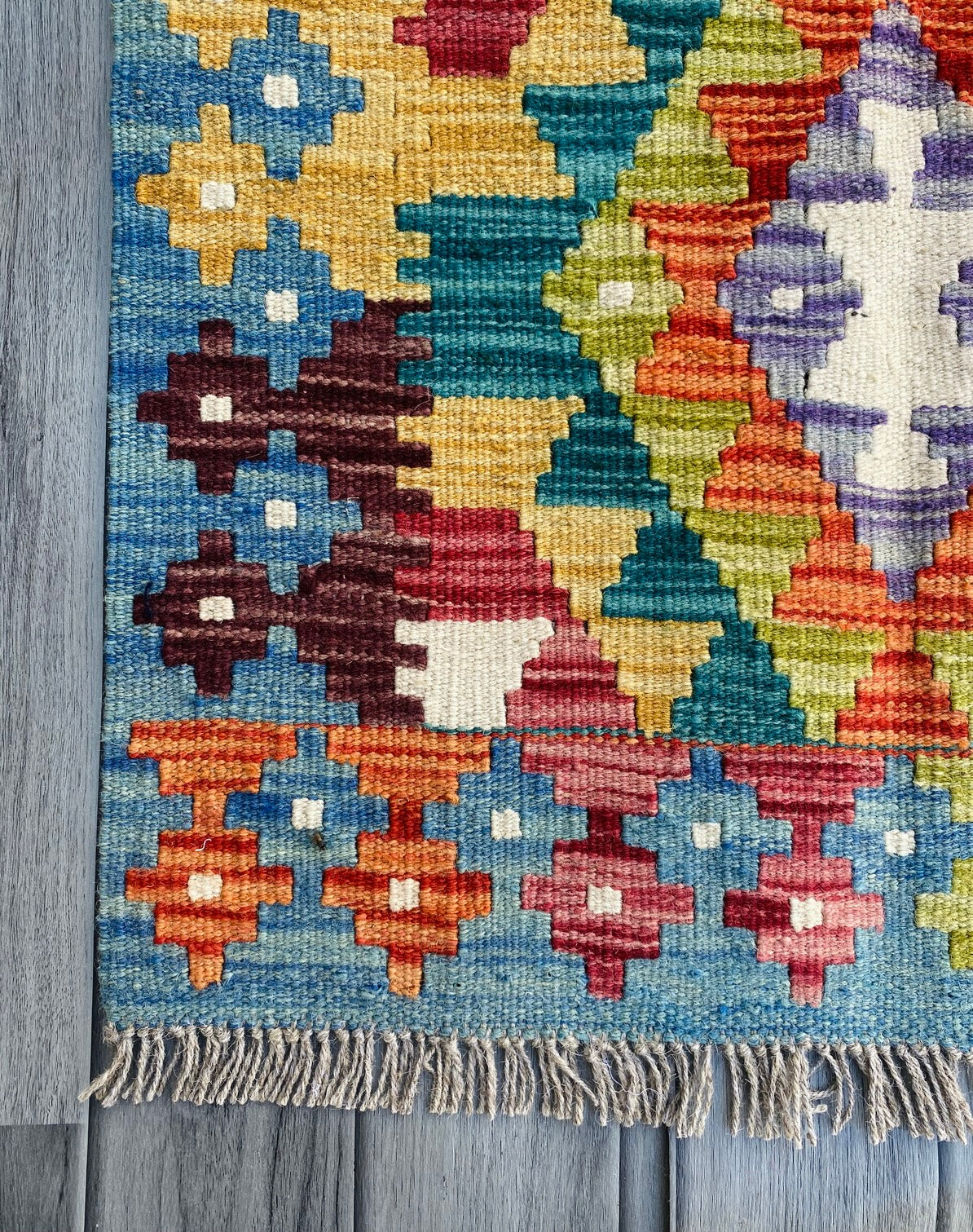 Handmade Afghan Chobi Kilim Rug 90 CM x 60 CM ( SS # 26 ).