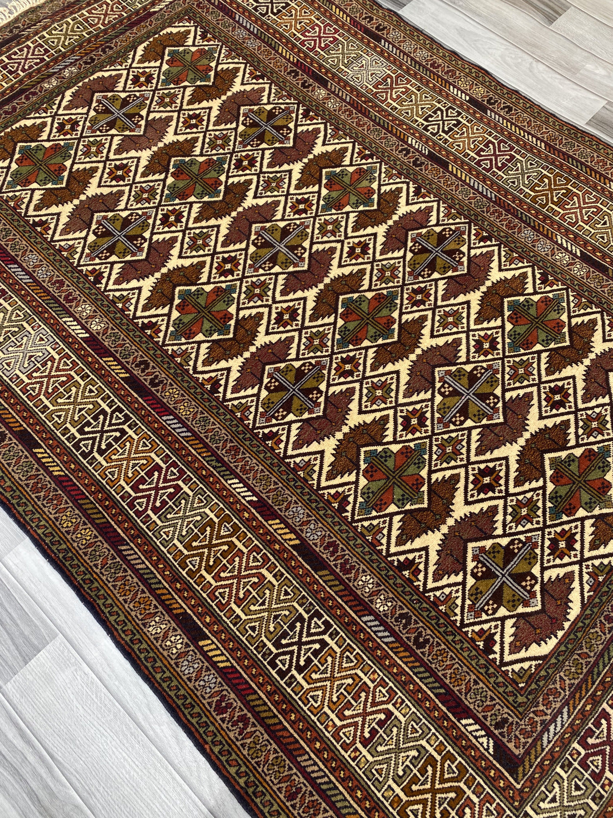 Hand Woven Traditional Balochi Rug | 181 CM x 125 CM SK#1030
