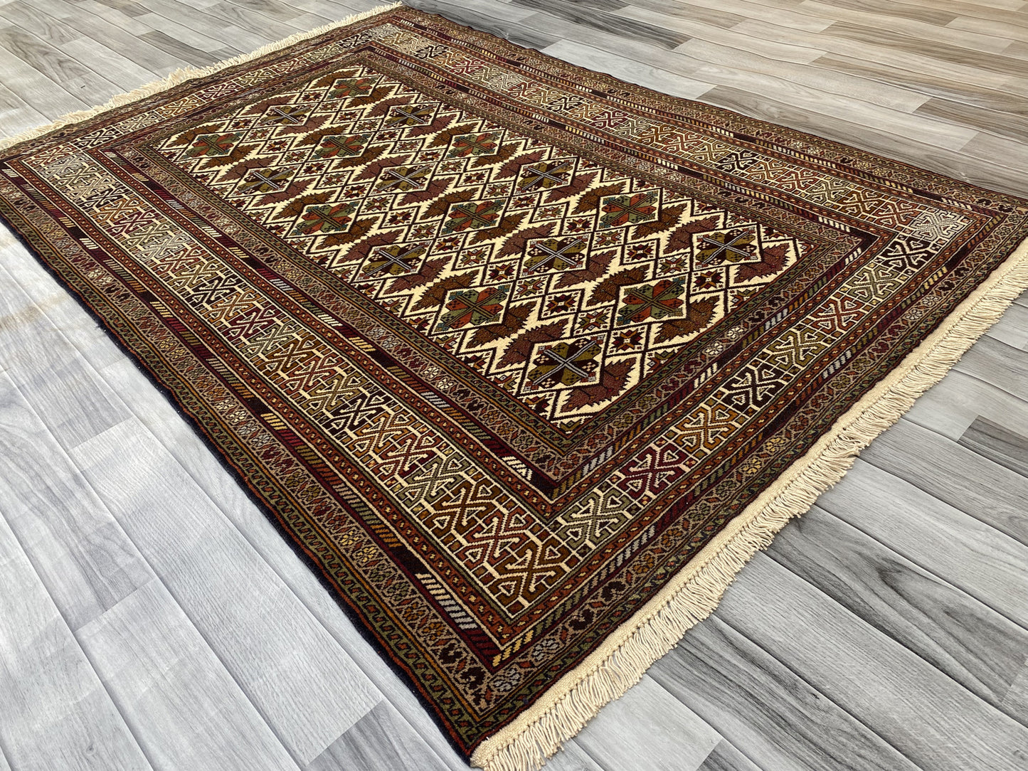 Hand Woven Traditional Balochi Rug | 181 CM x 125 CM SK#1030