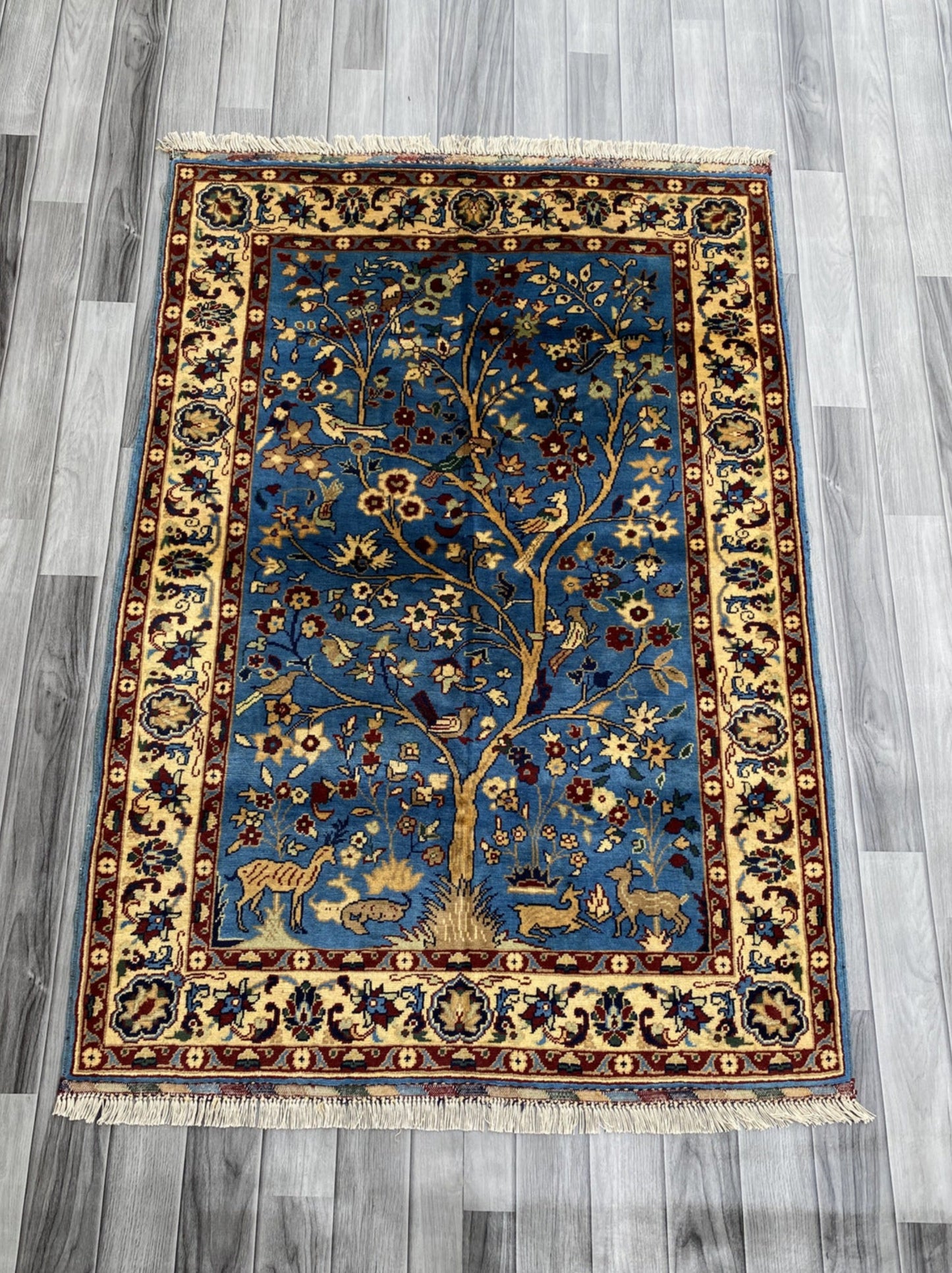 Hand Knotted Chobi Pictorial Rug | 154 CM x 106 CM SK#273
