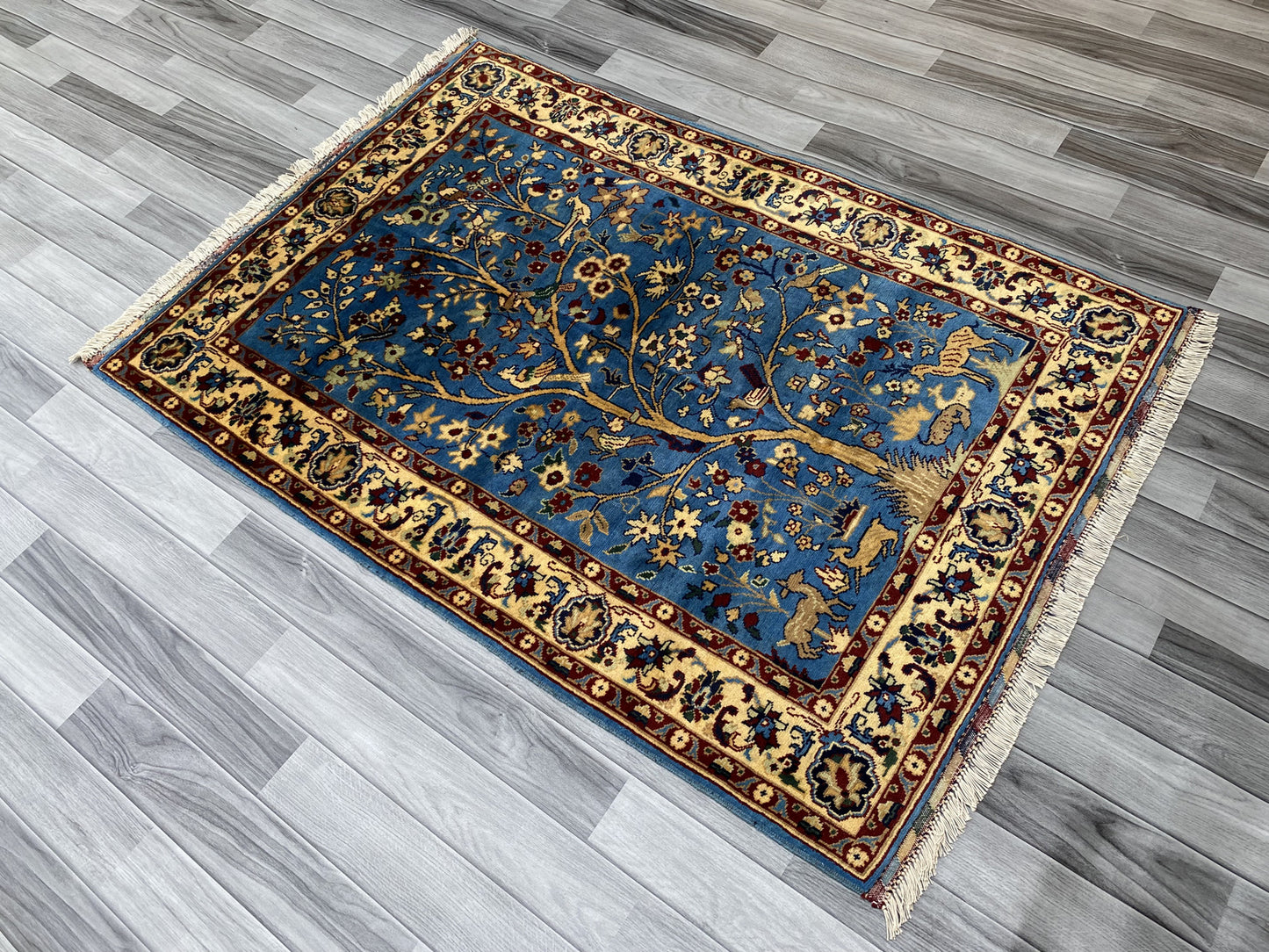 Hand Knotted Chobi Pictorial Rug | 154 CM x 106 CM SK#273