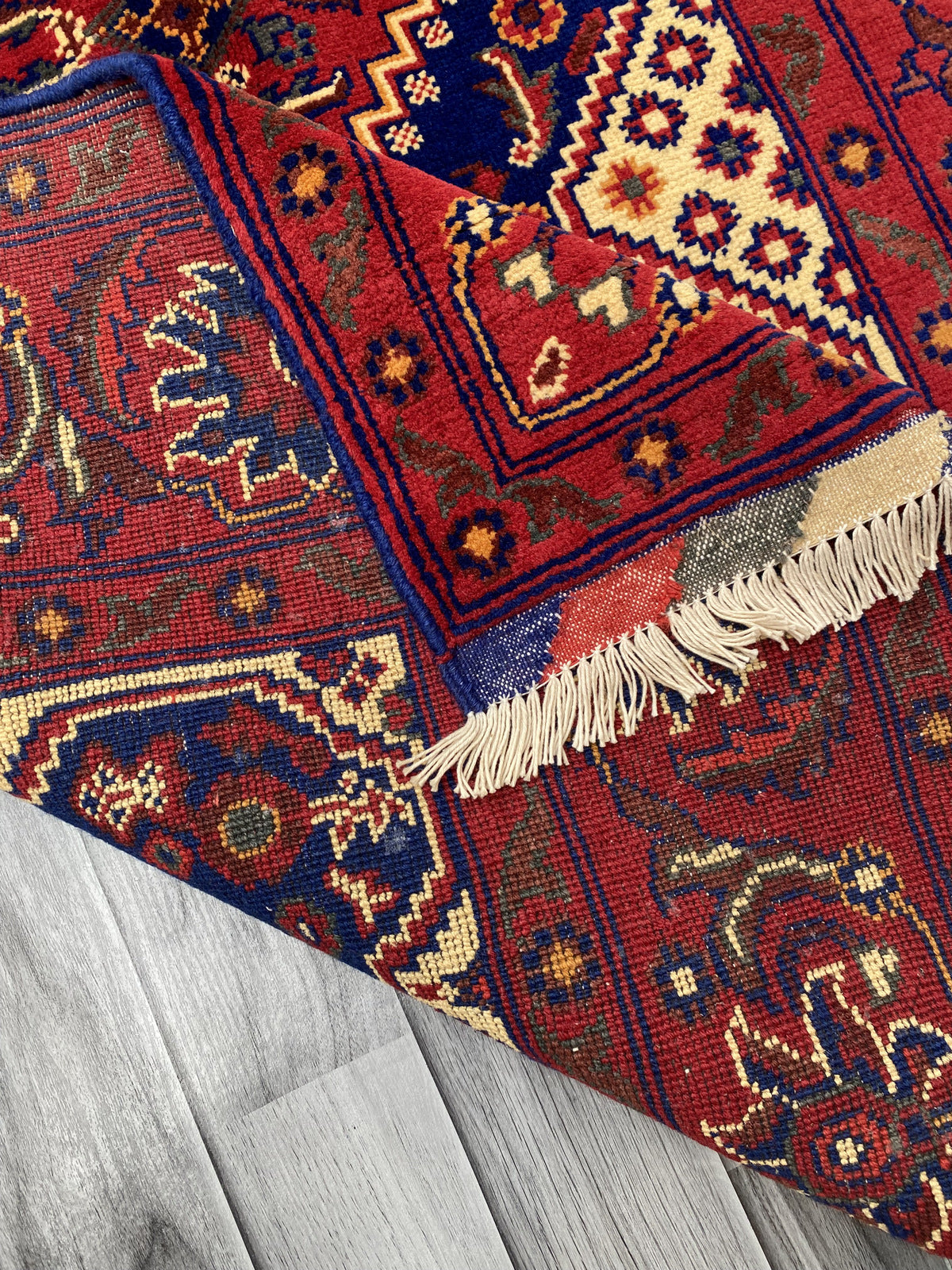 Hand Woven Traditional Hallway Runner Rug | 203 x 104 CM KSM # 2845