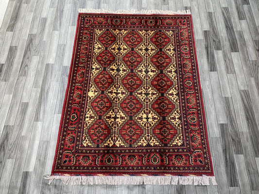 Hand Woven Traditional  Rug | 196 CM x 149 CM KSM # 301