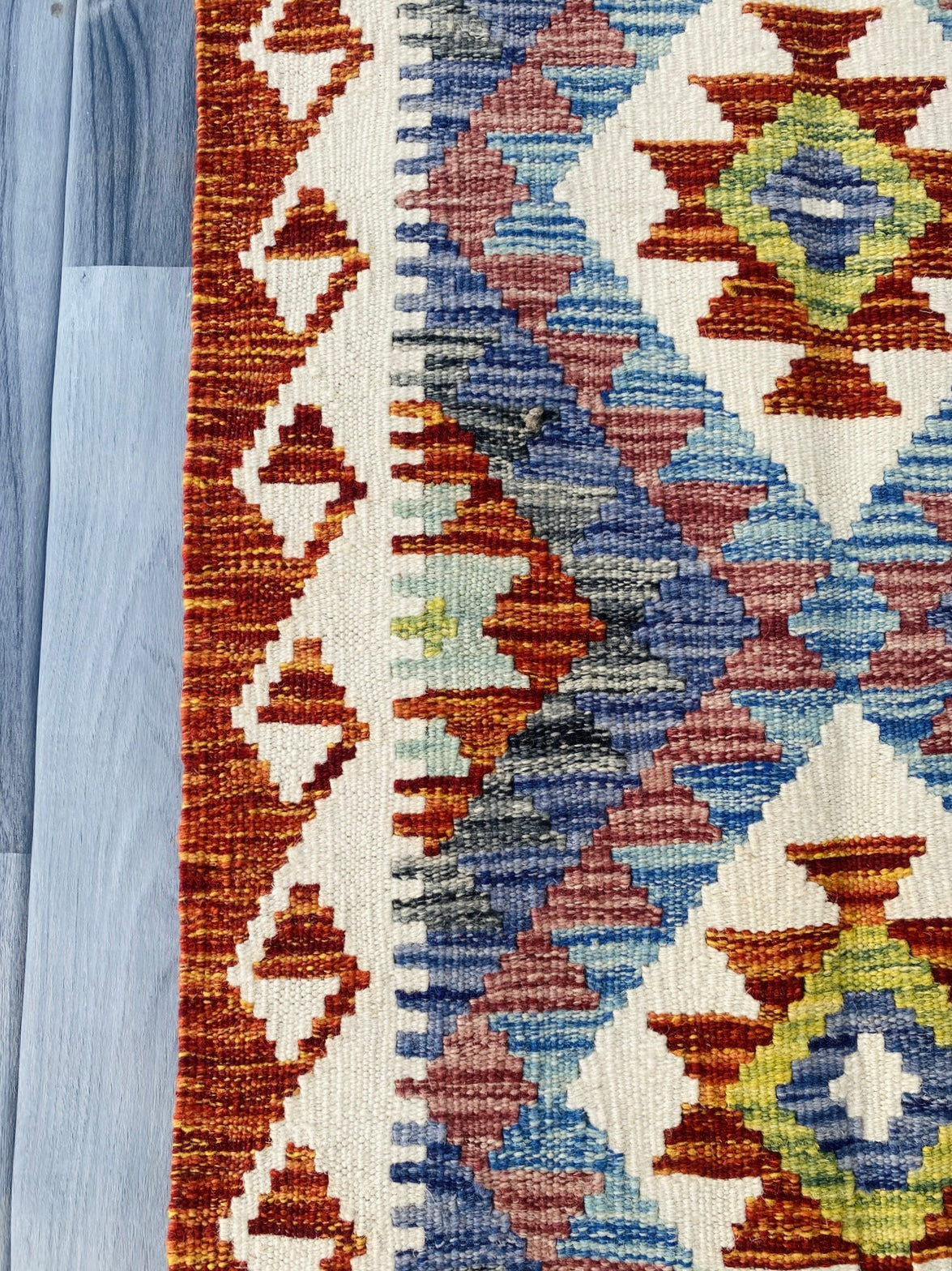 Handmade Afghan Chobi Kilim Rug 89 CM x 59 CM ( SS # 43 )