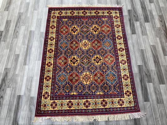 Hand Woven Traditional  Rug | 204 CM x 151 CM KSM # 3127