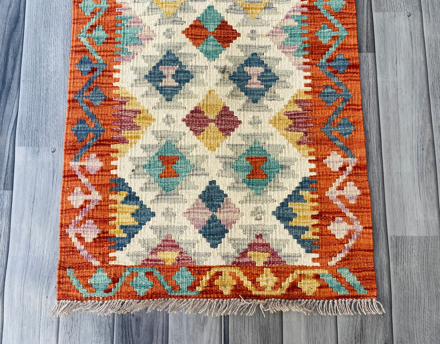 Handmade Afghan Chobi Kilim Rug 83 CM x 50 CM ( SS # 40 )