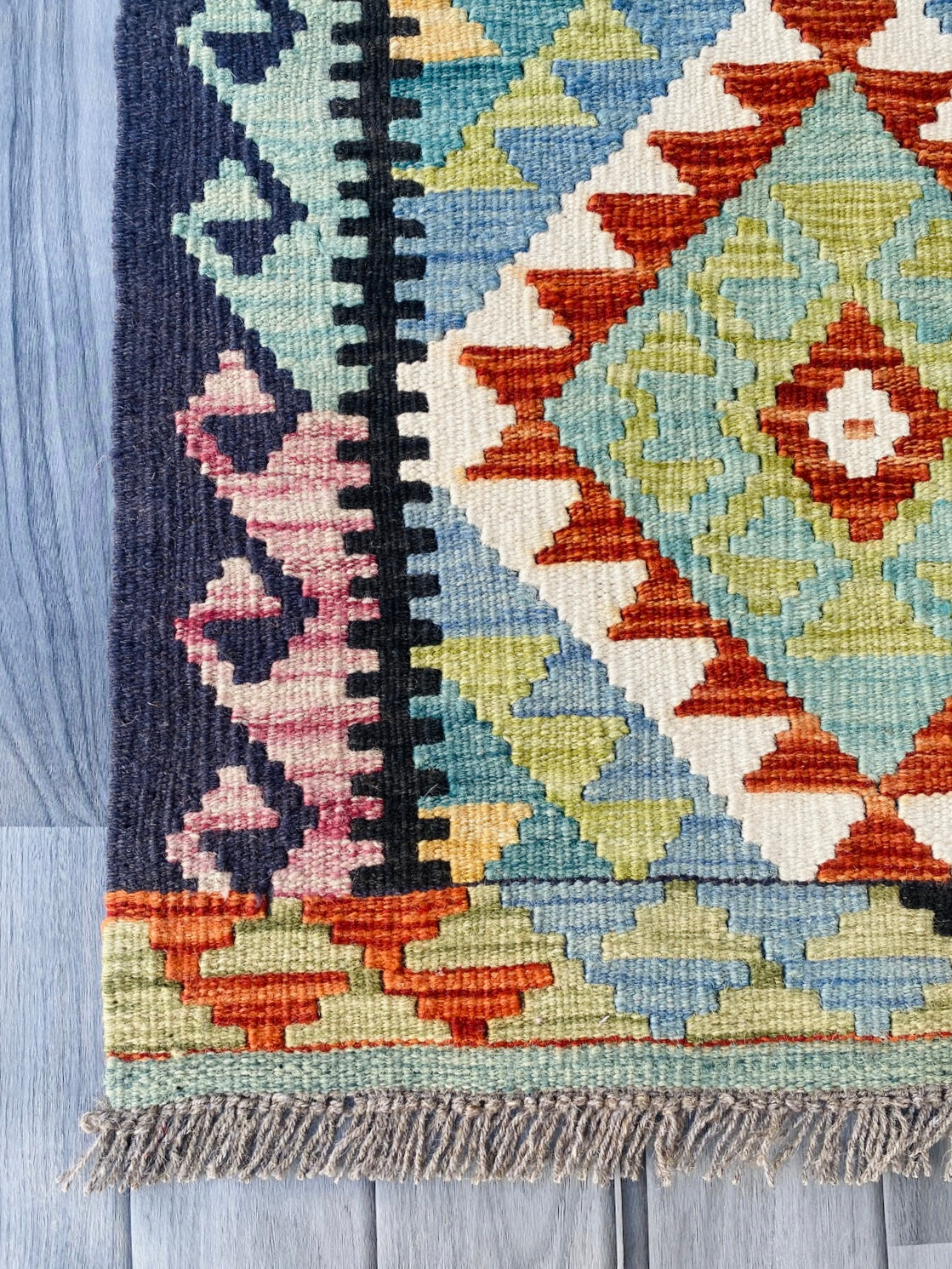 Handmade Afghan Chobi Kilim Rug 92 CM x 60 CM ( SS # 29 ).