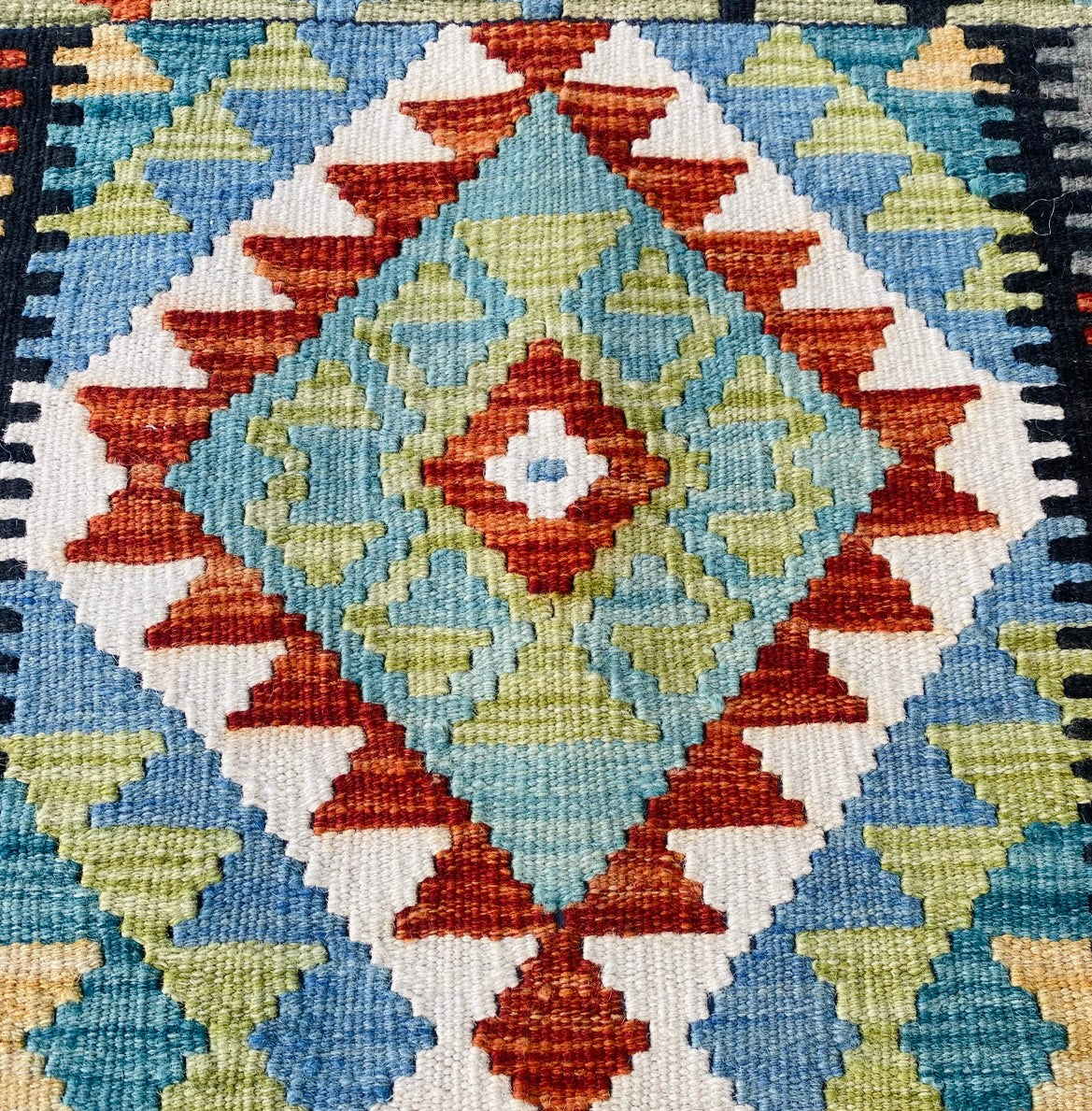 Handmade Afghan Chobi Kilim Rug 92 CM x 60 CM ( SS # 29 ).