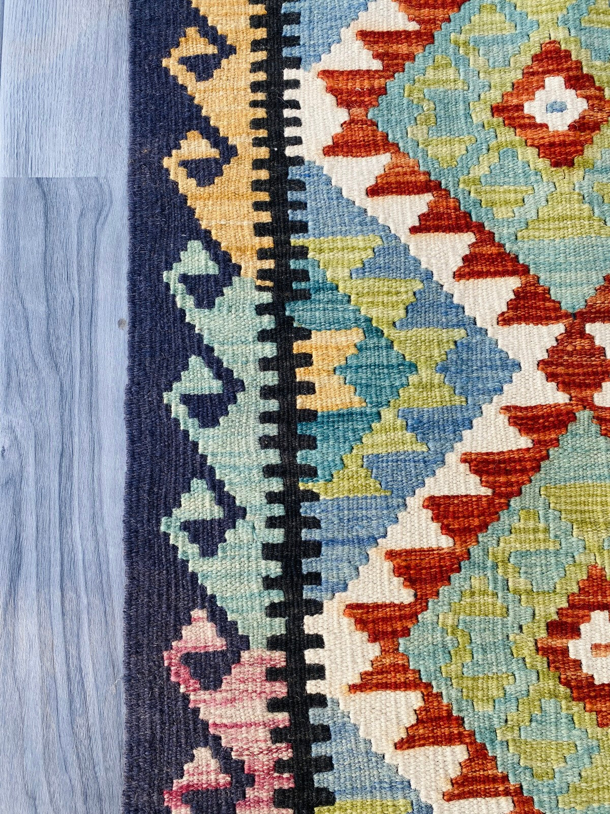 Handmade Afghan Chobi Kilim Rug 92 CM x 60 CM ( SS # 29 ).