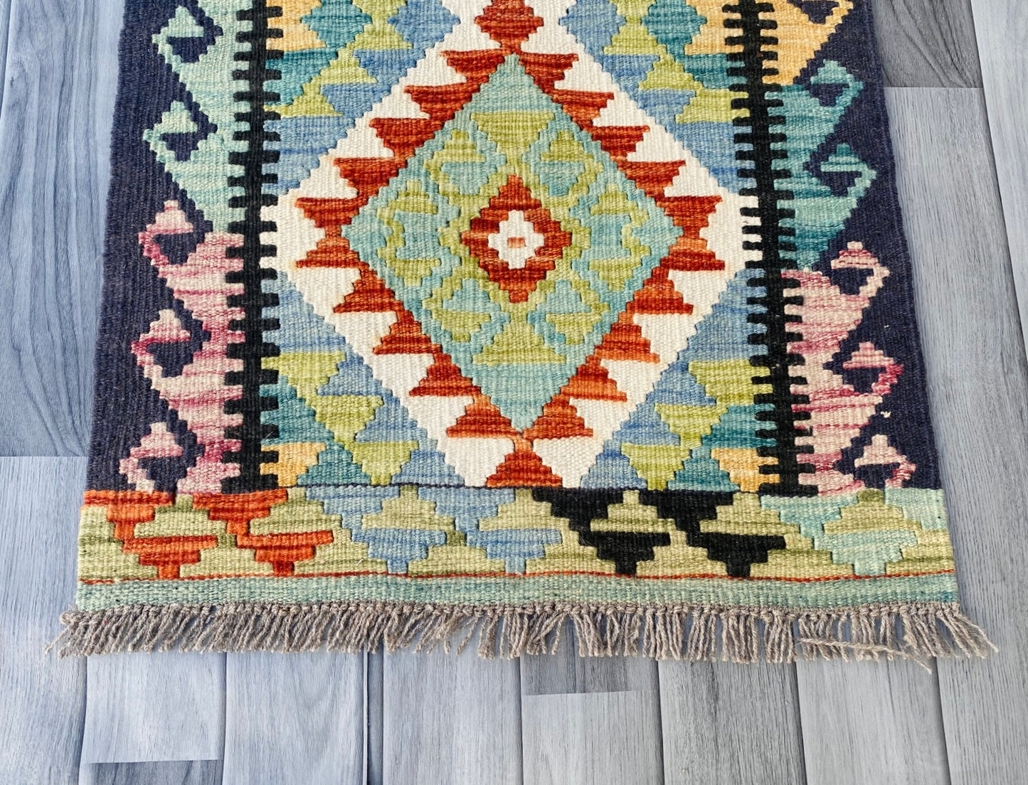 Handmade Afghan Chobi Kilim Rug 92 CM x 60 CM ( SS # 29 ).