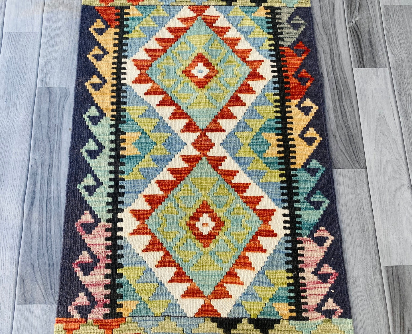 Handmade Afghan Chobi Kilim Rug 92 CM x 60 CM ( SS # 29 ).