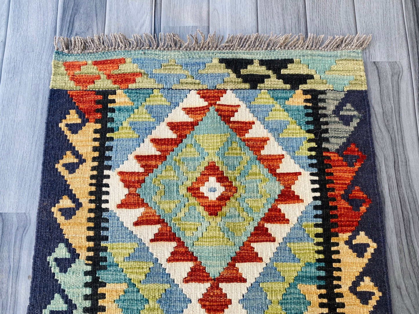 Handmade Afghan Chobi Kilim Rug 92 CM x 60 CM ( SS # 29 ).
