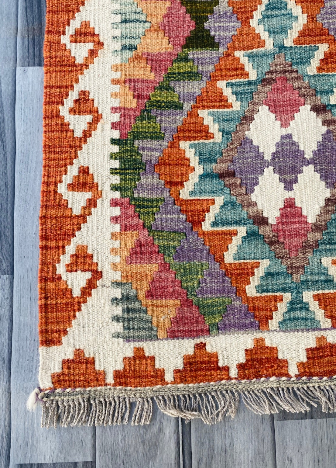 Handmade Afghan Chobi Kilim Rug 90 CM x 60 CM ( SS # 28 ).