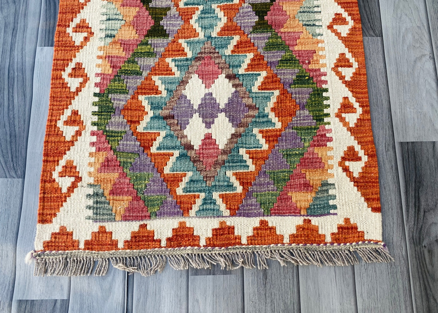 Handmade Afghan Chobi Kilim Rug 90 CM x 60 CM ( SS # 28 ).